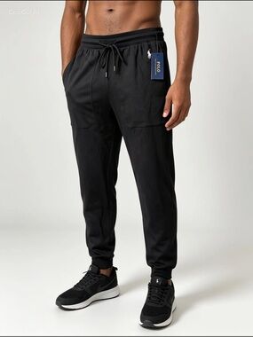 Polo by Ralph Lauren Black Drawstring Jogger Pants